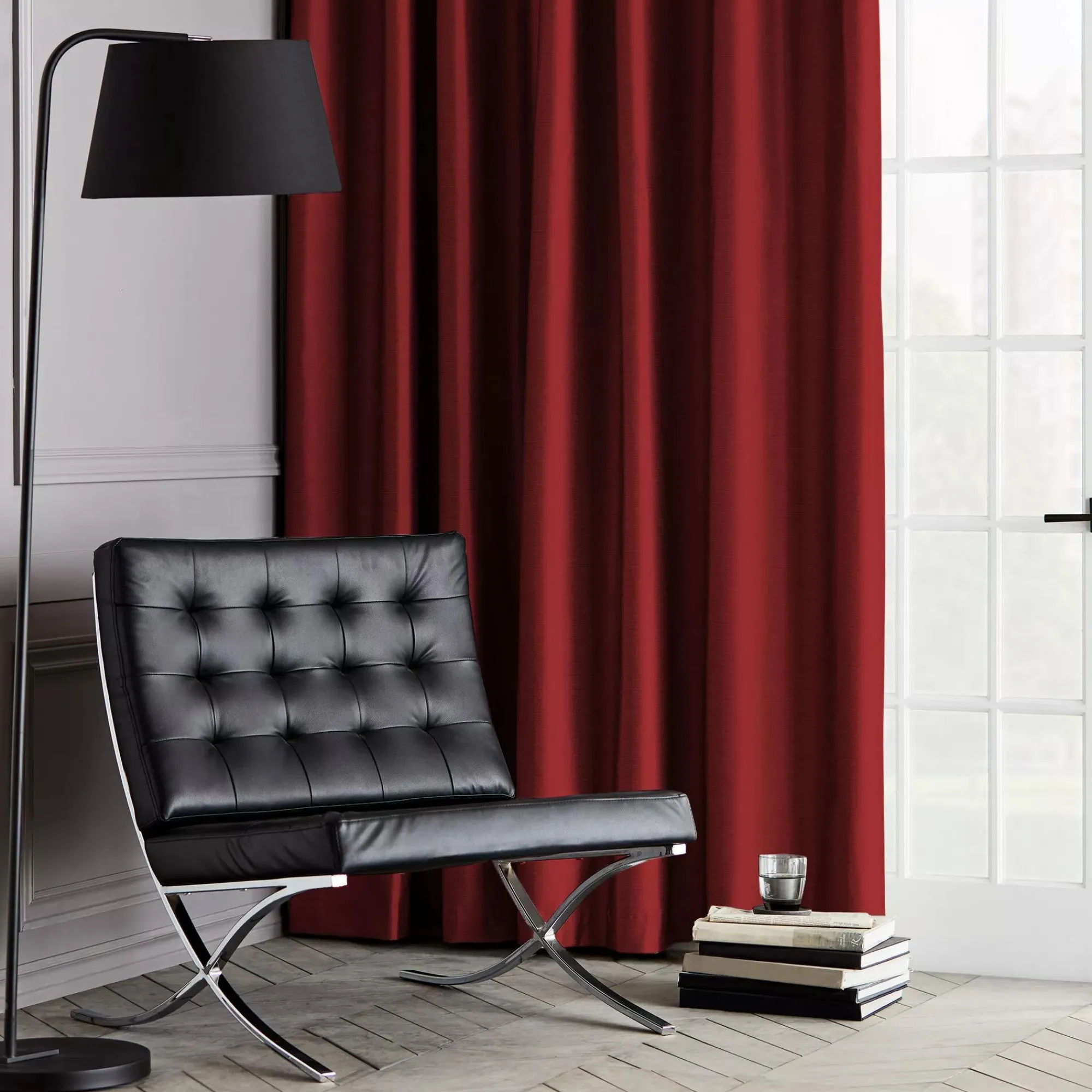 New Bouclair Red Pegaze Blackout Curtain