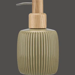 Outlet Bouclair Ribbed Ceramic Soap Pump Dispenser