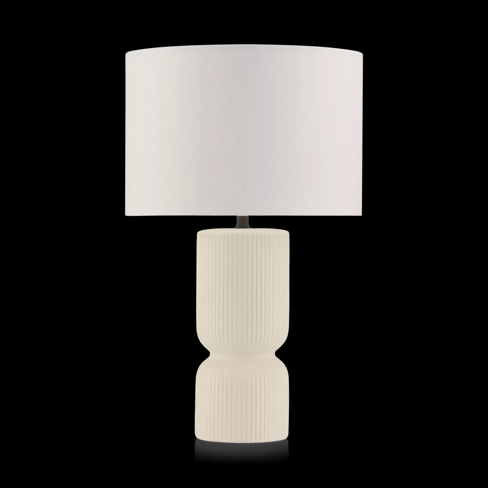 Hot Bouclair Ribbed Ceramic Table Lamp
