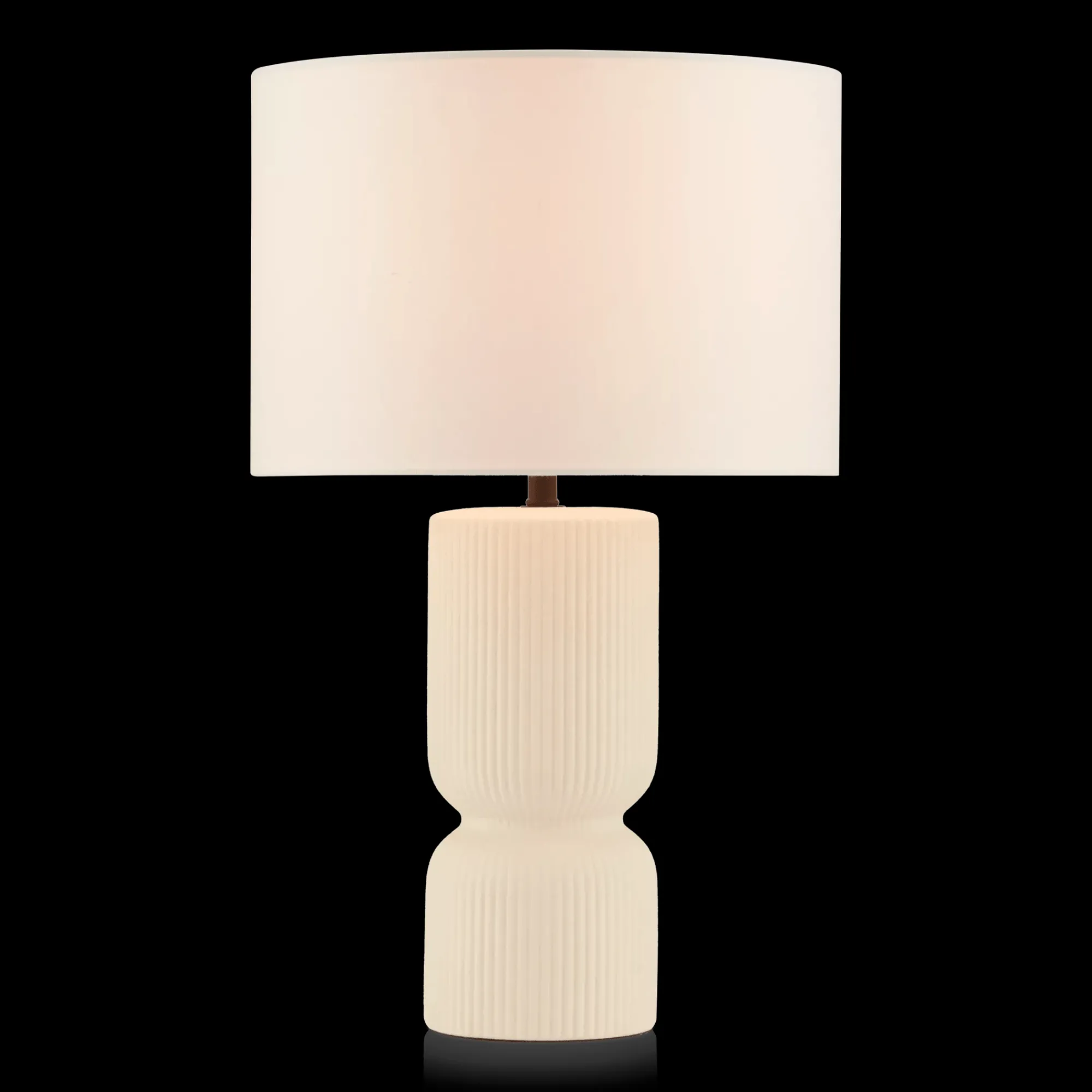 Hot Bouclair Ribbed Ceramic Table Lamp
