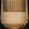 Outlet Bouclair Ribbed Glass LED Candle