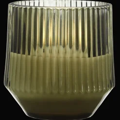 Discount Bouclair Ribbed Glass LED Candle