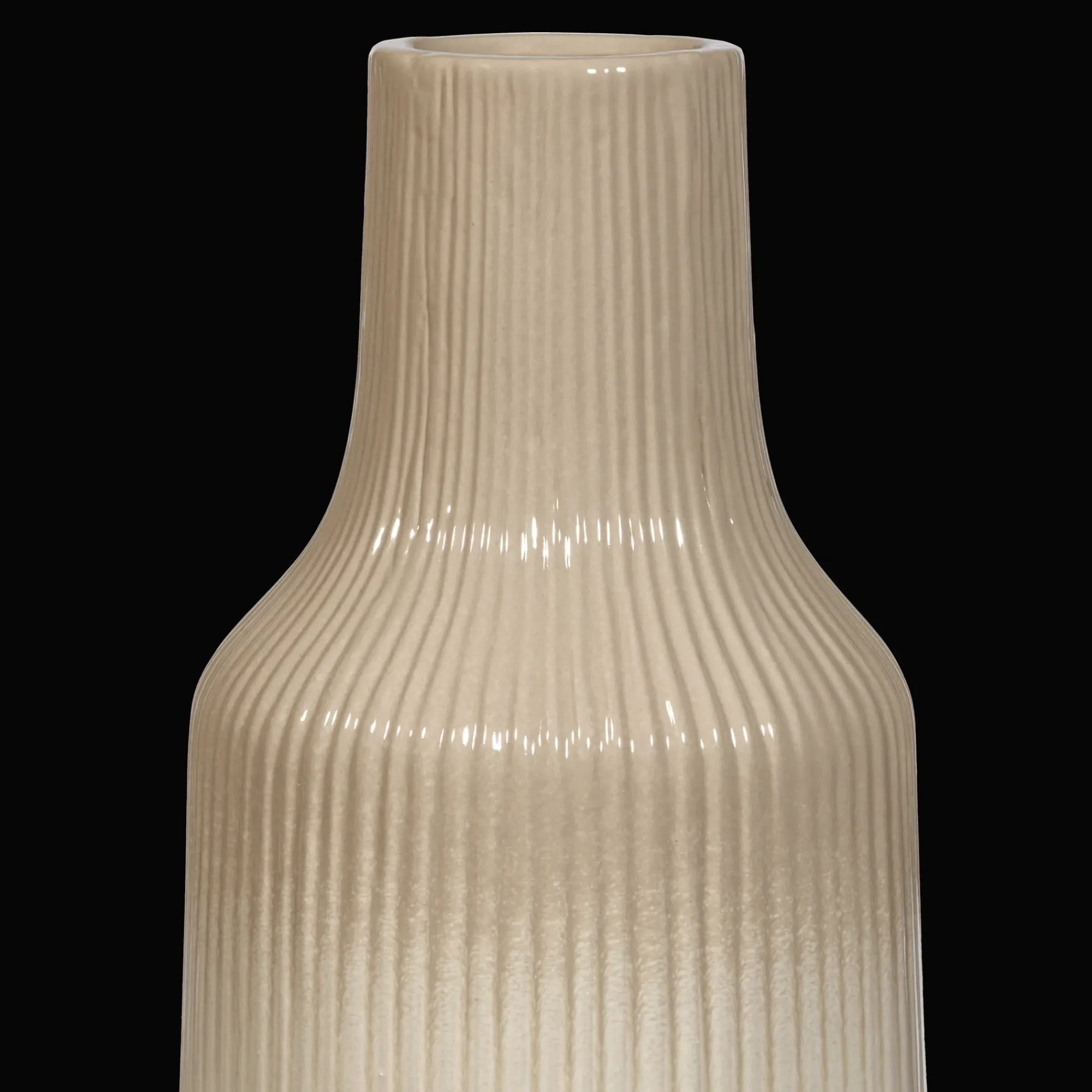 Online Bouclair Ribbed 2-Tone Vase