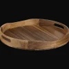 Bouclair Round Acacia Wood Tray