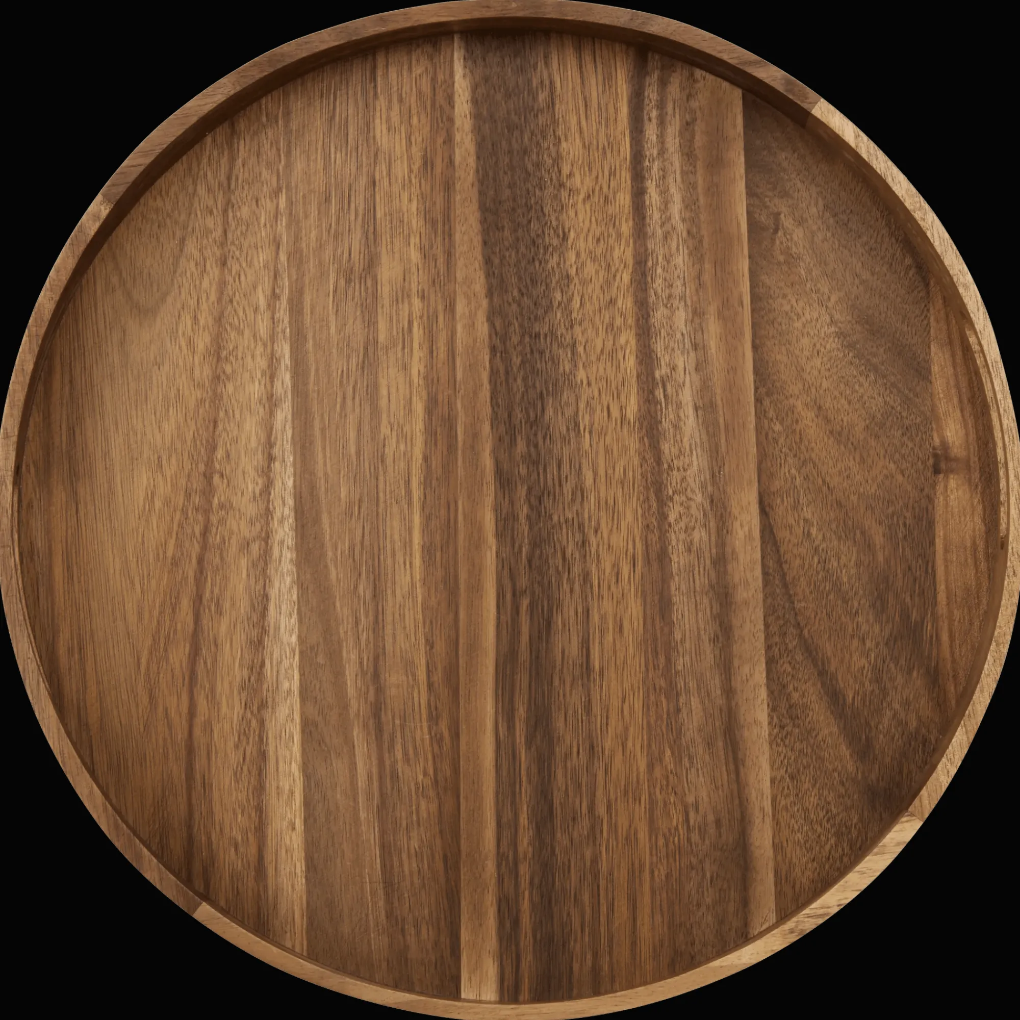 Bouclair Round Acacia Wood Tray