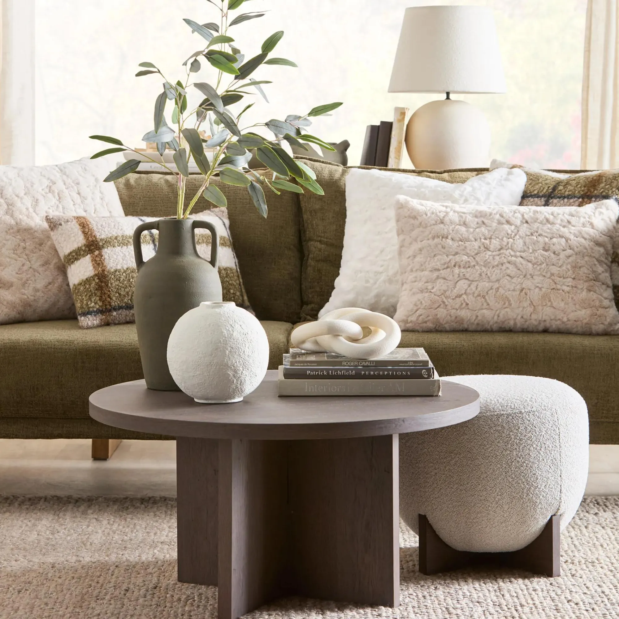 Bouclair Round Ceramic Table Vase