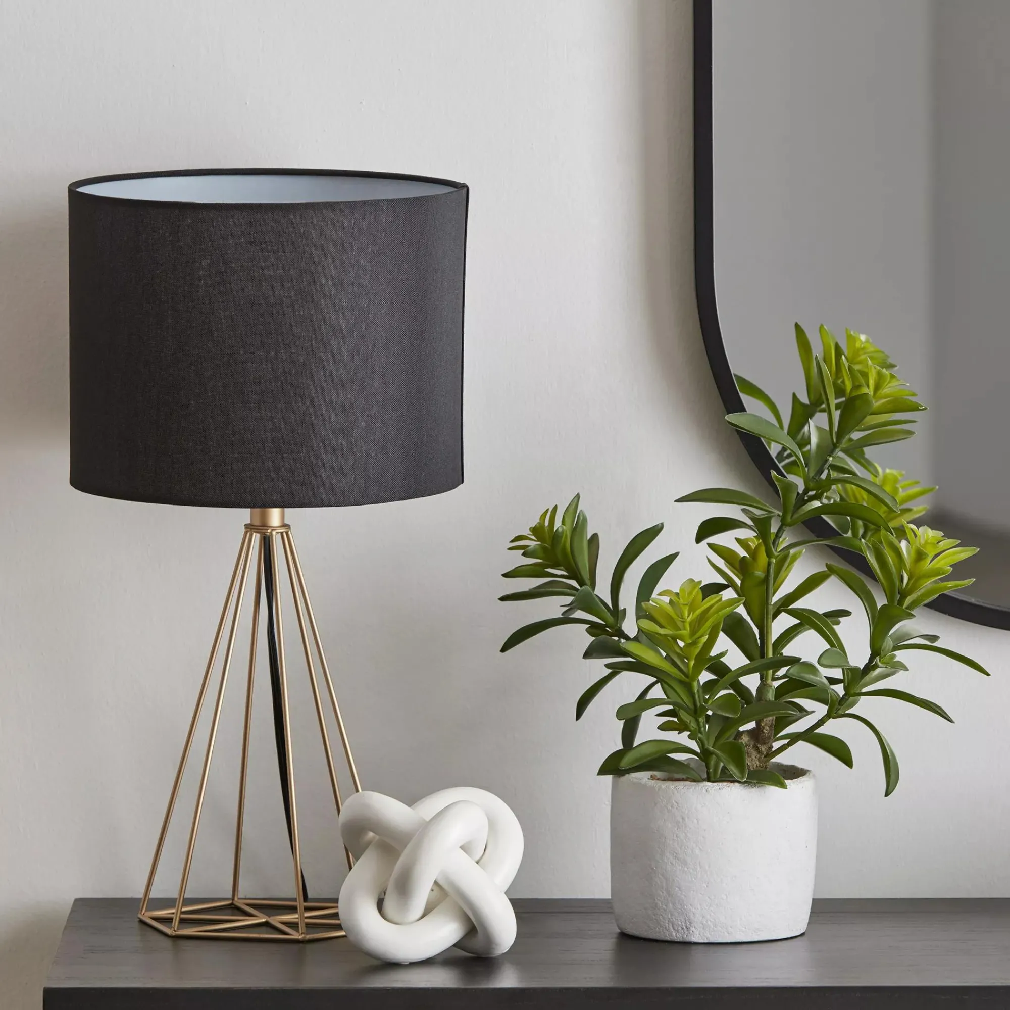 New Bouclair Round Linen Lamp Shade