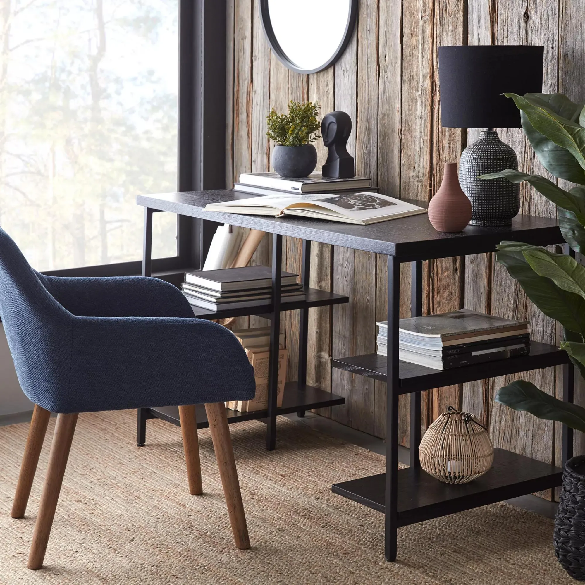 New Bouclair Round Linen Lamp Shade