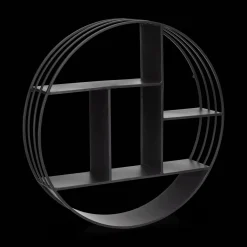 New Bouclair Round Metal Wall Shelf