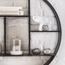 New Bouclair Round Metal Wall Shelf