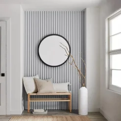 Best Bouclair Round Mirror with Black Frame