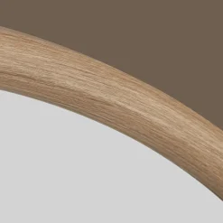 Clearance Bouclair Round Mirror with Natural Frame