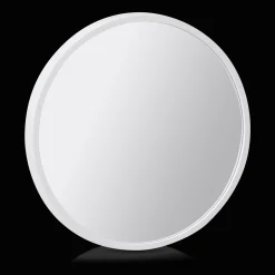 Online Bouclair Round Mirror with White Frame