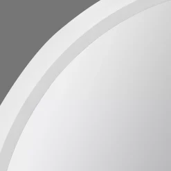 Online Bouclair Round Mirror with White Frame