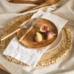 New Bouclair Round Natural Fiber Placemat