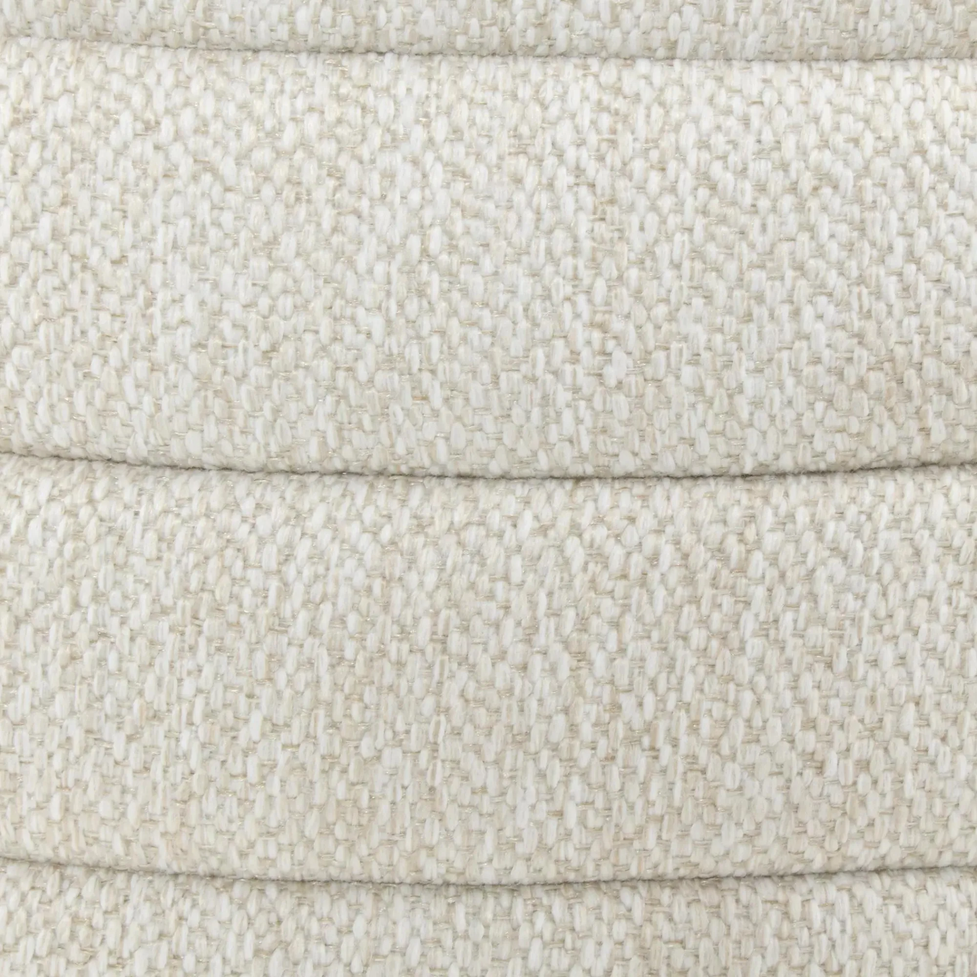 Outlet Bouclair Round Storage Fabric Ottoman