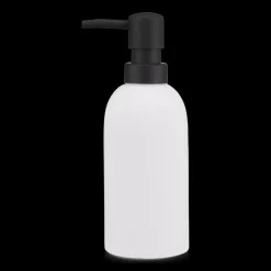 Discount Bouclair Rubber Coated Black and White Soap Dispenser