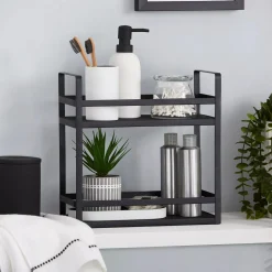 Discount Bouclair Rubber Coated Black and White Soap Dispenser