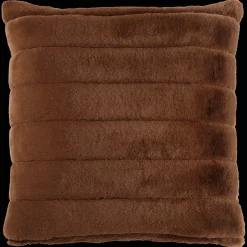 New Bouclair Rust Cougar Faux Fur Throw Pillow