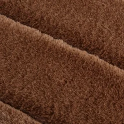 New Bouclair Rust Cougar Faux Fur Throw Pillow