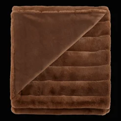 Best Bouclair Rust Cougar Faux Fur Throw