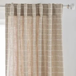 Outlet Bouclair Saara Beige Back-Tab Curtain