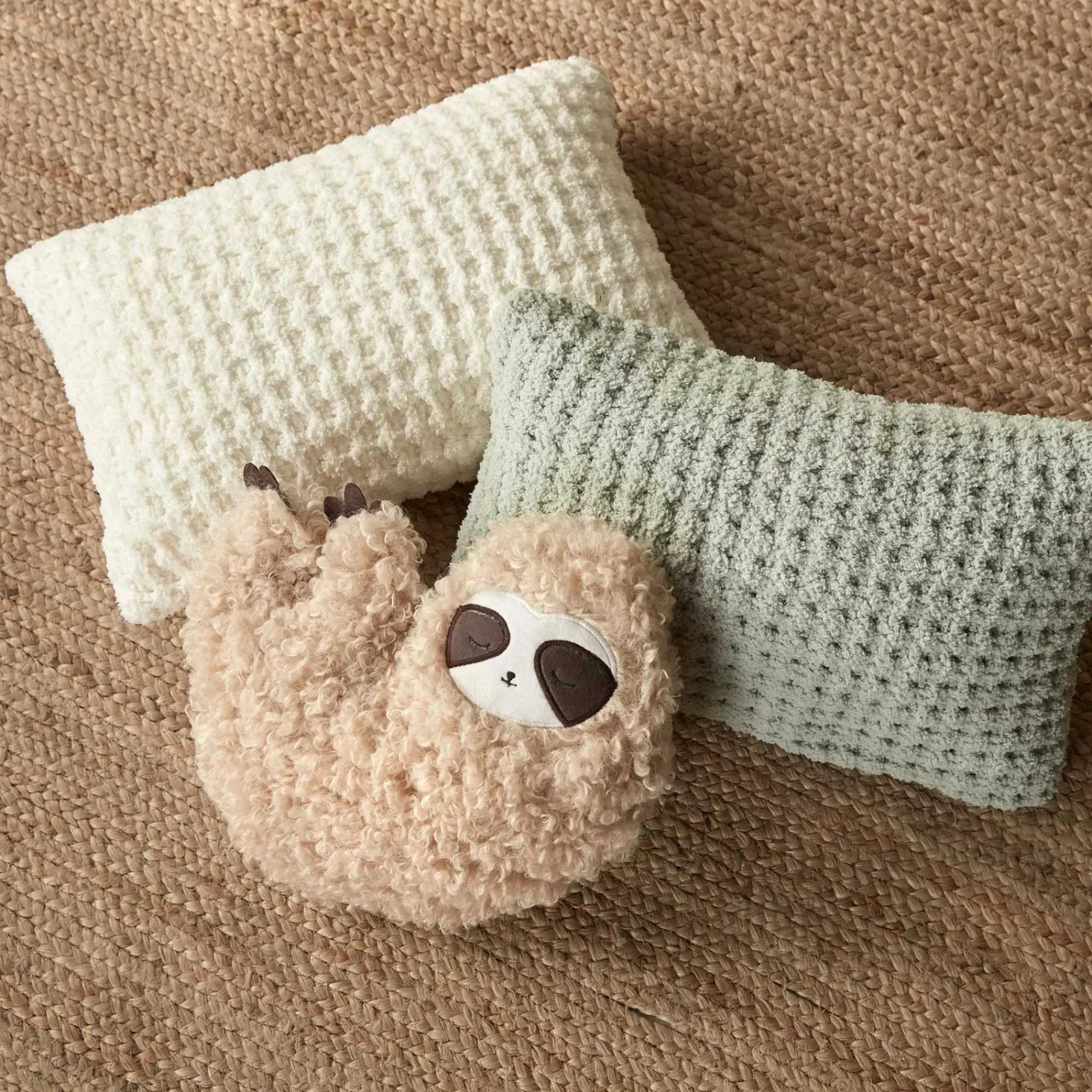 Clearance Bouclair Sage Cory Chenille Decorative Lumbar Pillow