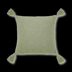 New Bouclair Sage Erna Decorative Pillow with Tassels