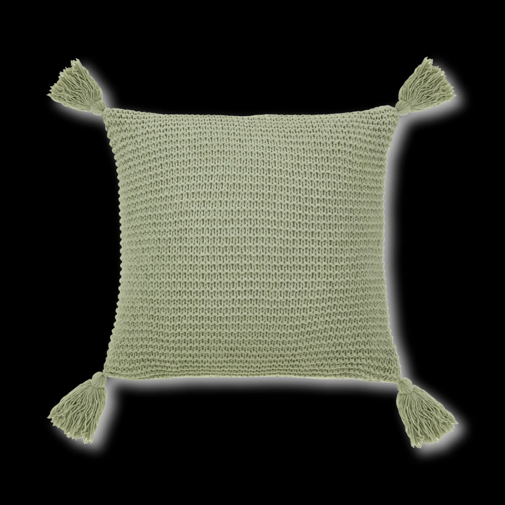 New Bouclair Sage Erna Decorative Pillow with Tassels