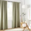 Outlet Bouclair Sage Taha Rod Pocket Back Tab Blackout Curtain