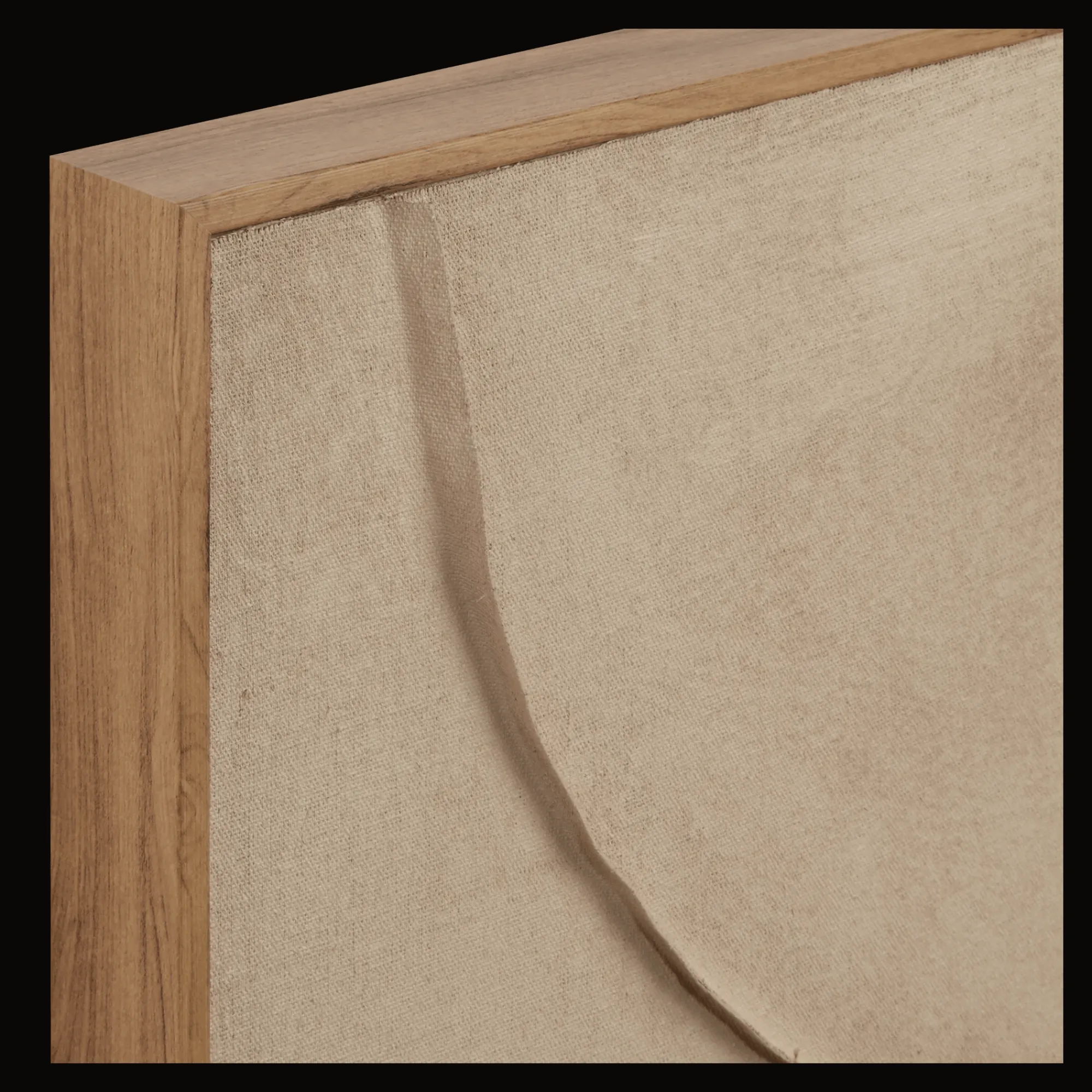 Online Bouclair Sand Curves Framed Art