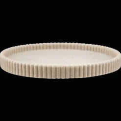 Online Bouclair Sand Ribbed Tray