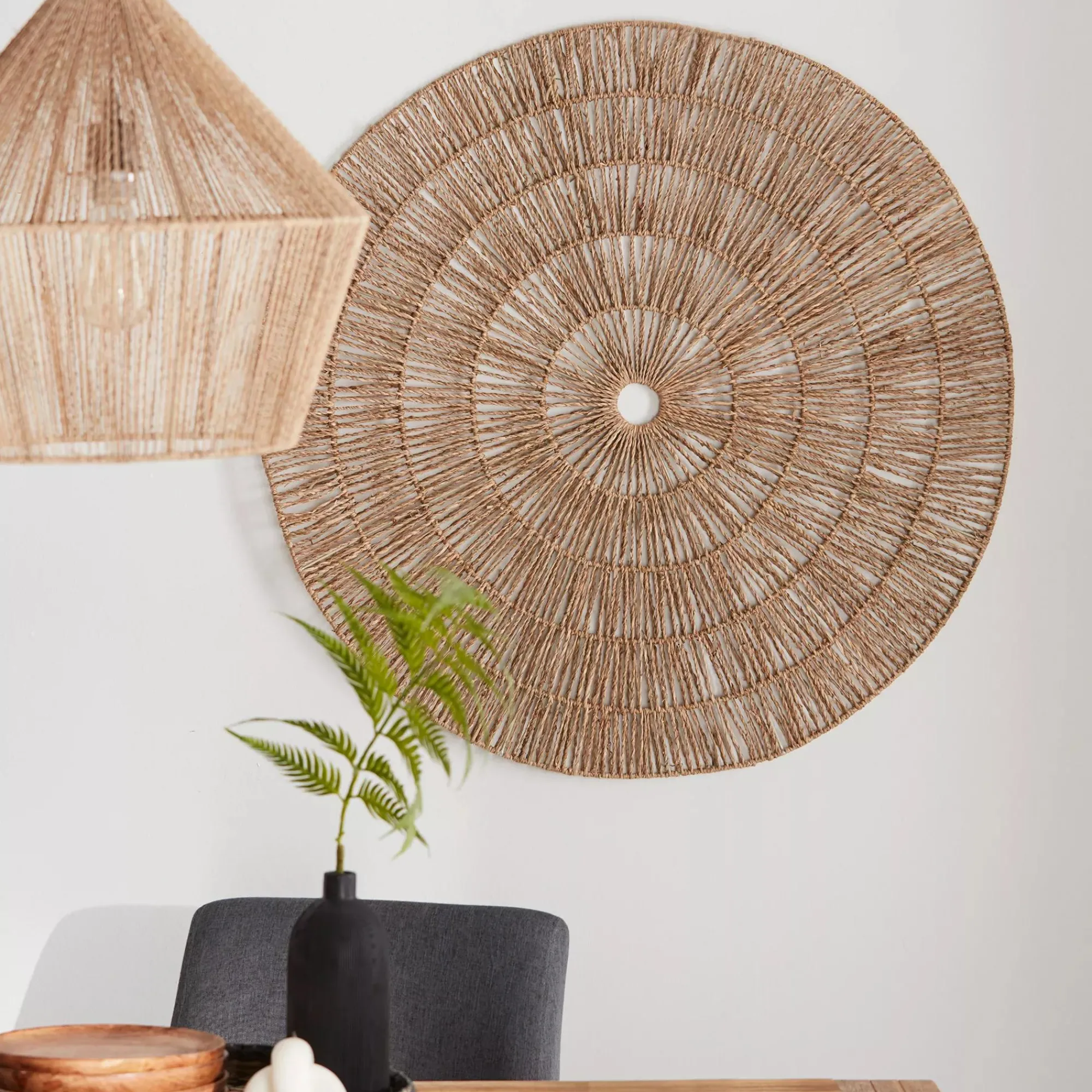 New Bouclair Seagrass Wall Plaque