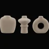Best Bouclair Set of 3 Beige Ceramic Vases