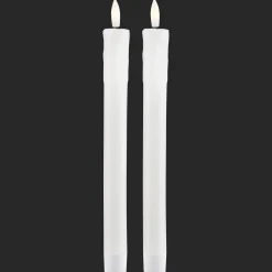 New Bouclair Set of 2 Flameless Taper Candles