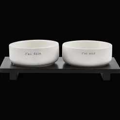 Discount Bouclair Set of 2 pet bowls