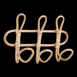 Online Bouclair Set of 3 Rattan Hooks