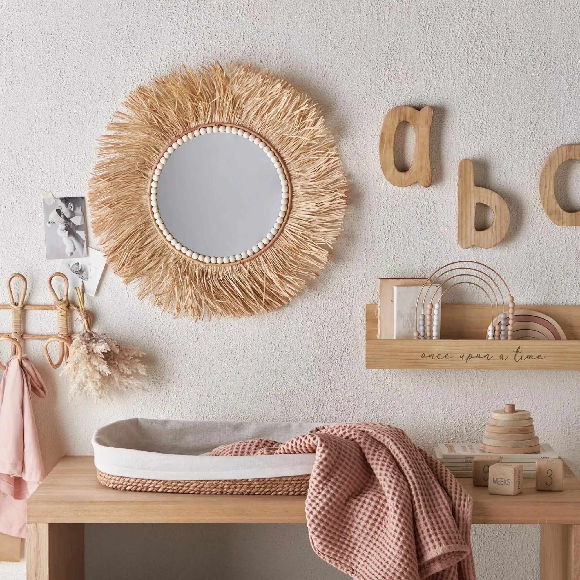 Online Bouclair Set of 3 Rattan Hooks