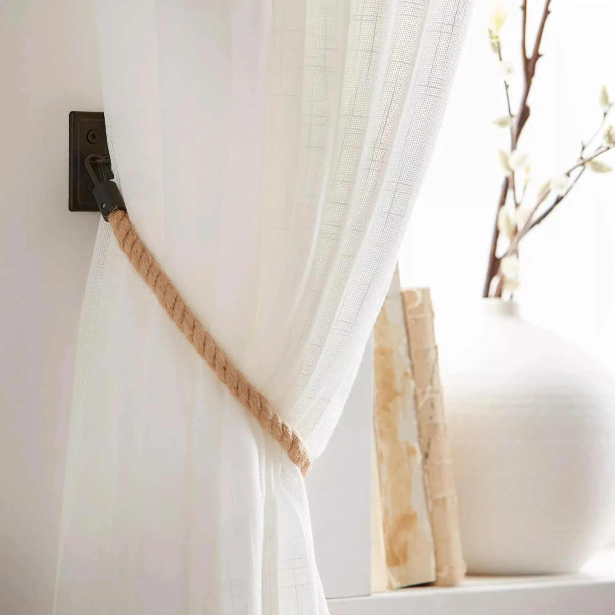 Clearance Bouclair Set of 2 Rope Holdbacks