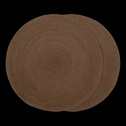 Hot Bouclair Set of 2 Round Placemats