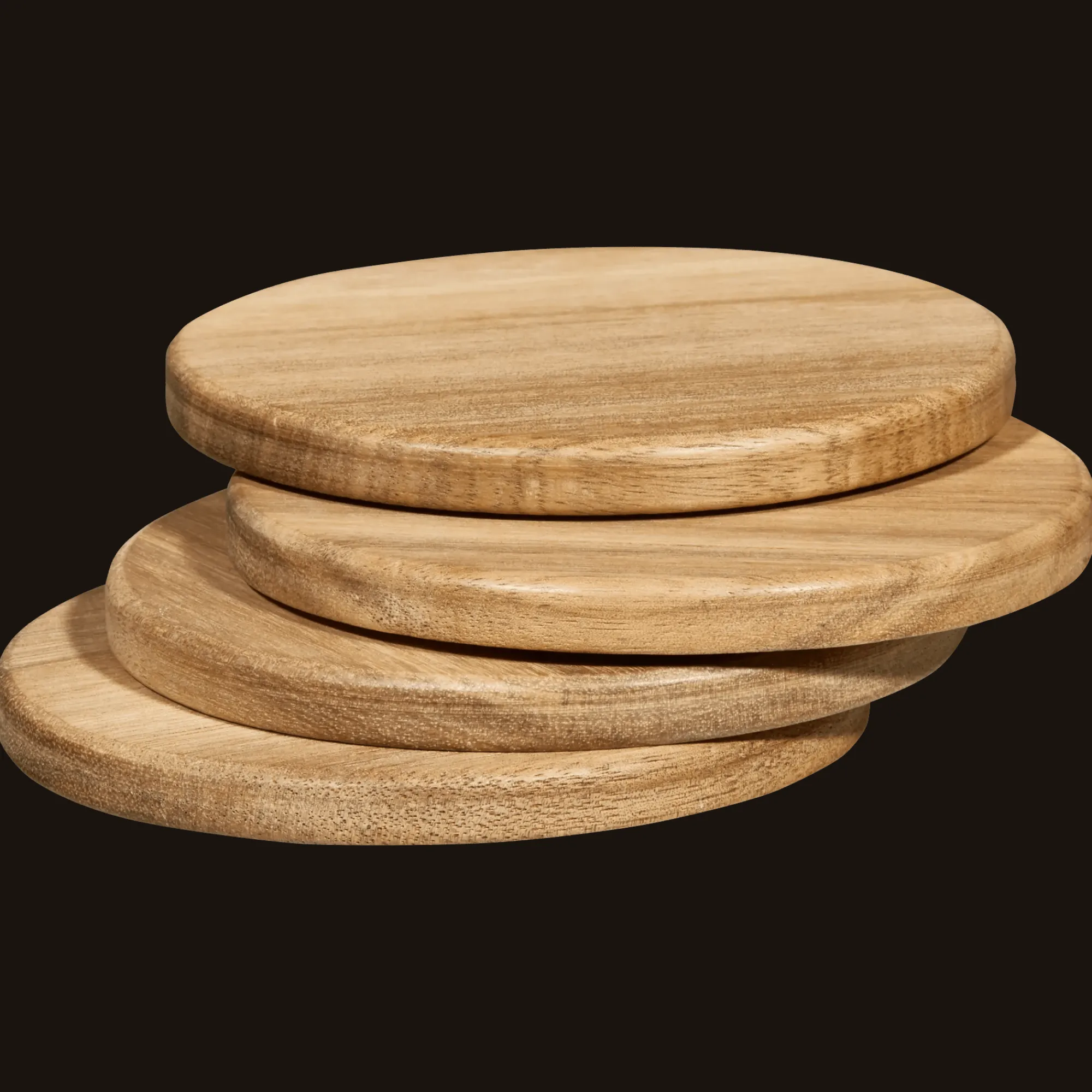 Clearance Bouclair Set of 4 Wood Coasters