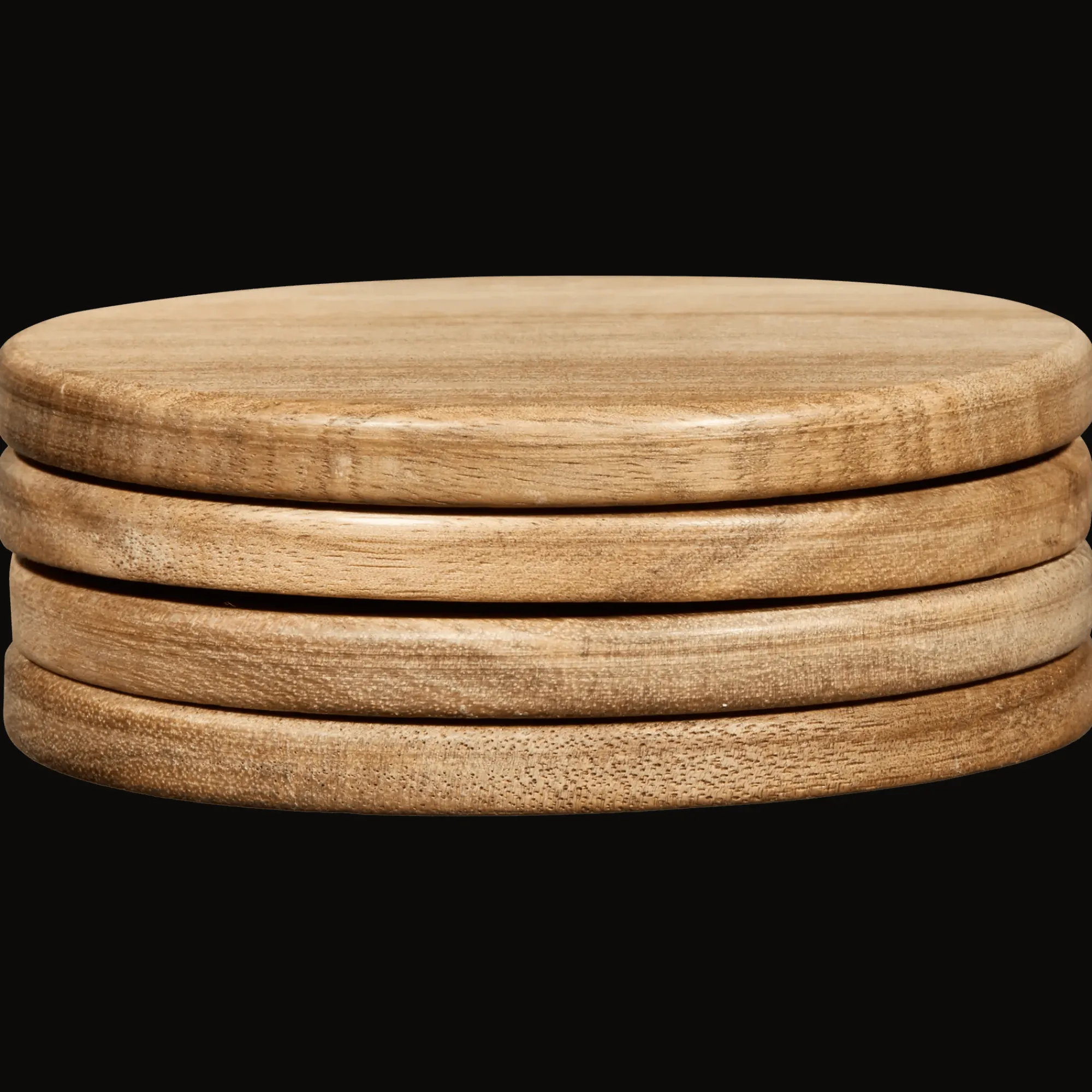 Clearance Bouclair Set of 4 Wood Coasters