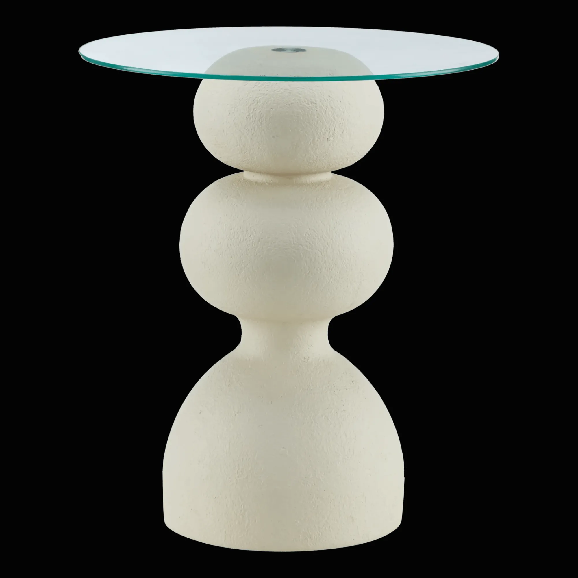 New Bouclair Side Table with Glass Top