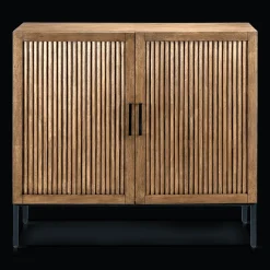 Sale Bouclair Slatted 2-Door Dark Wood Buffet