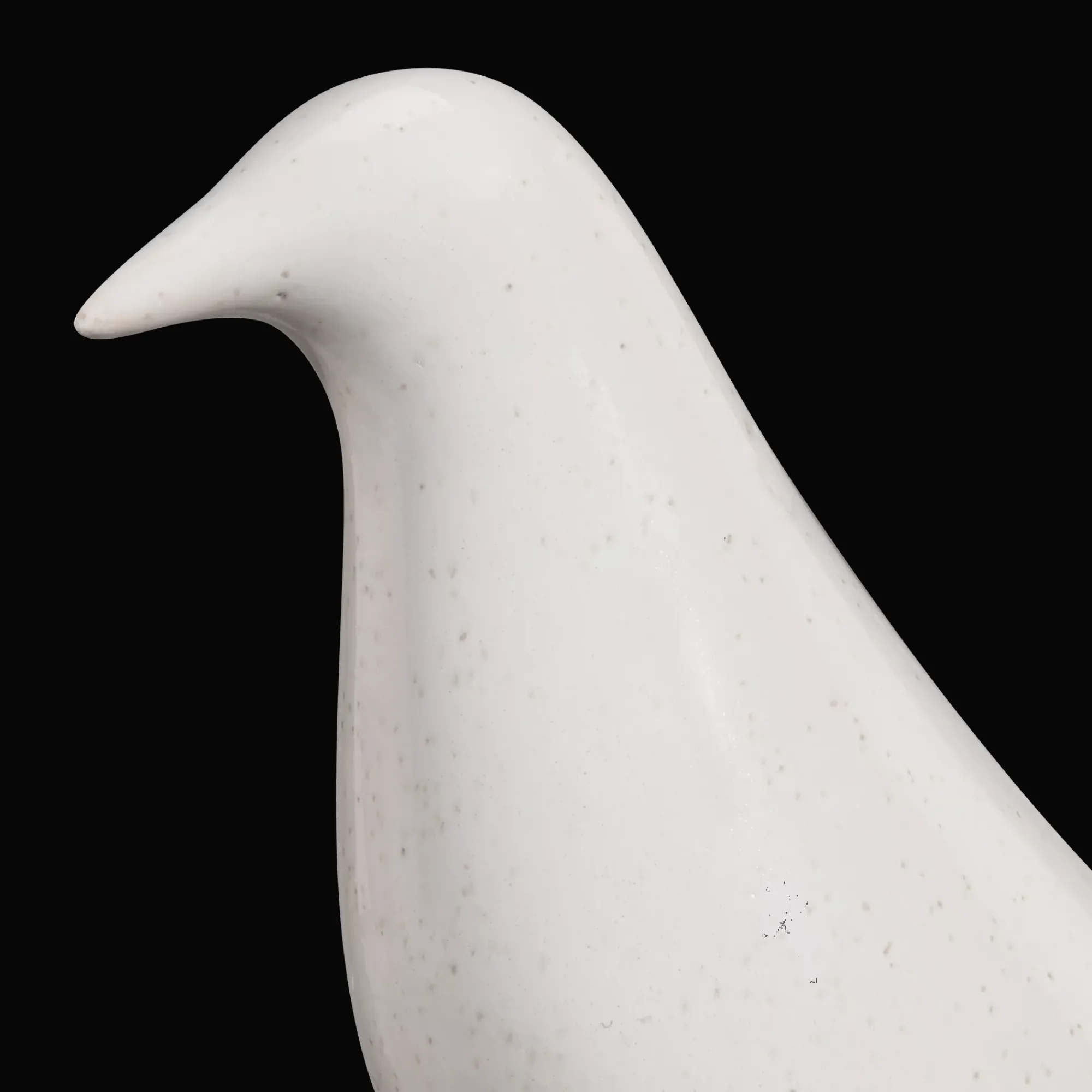 New Bouclair Speckled Ceramic Decorative Bird