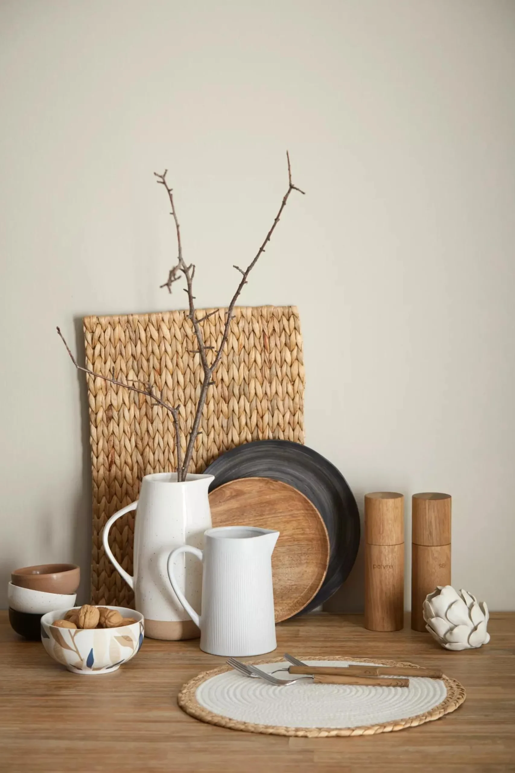 Online Bouclair Speckled Ceramic Pitcher