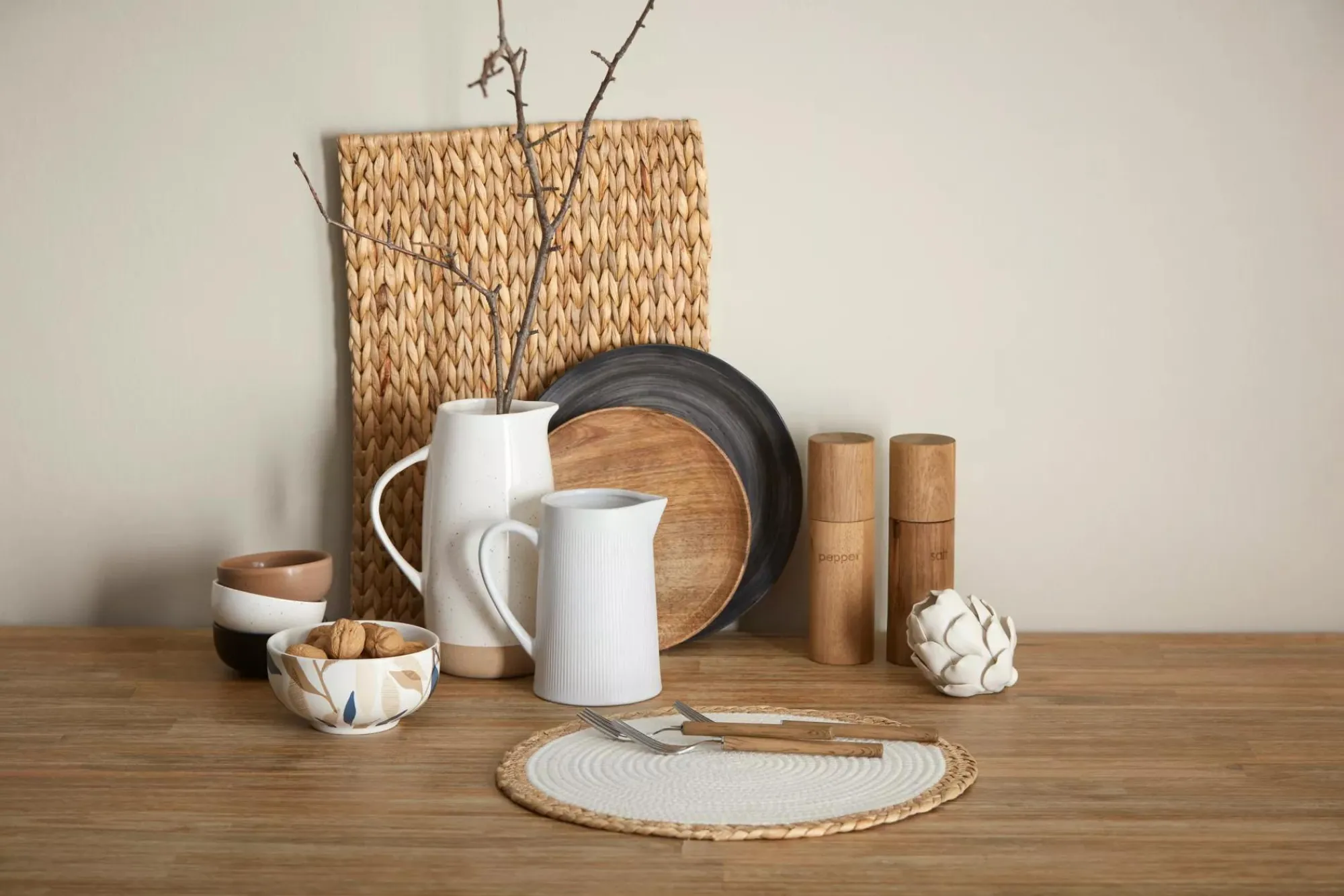 Online Bouclair Speckled Ceramic Pitcher