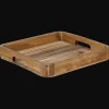 Clearance Bouclair Square Acacia Wood Tray