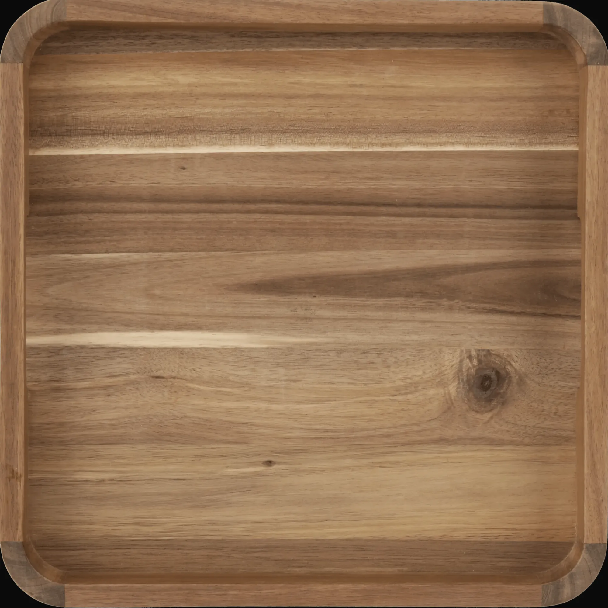 Clearance Bouclair Square Acacia Wood Tray