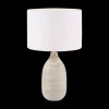 New Bouclair Striped Ceramic Table Lamp